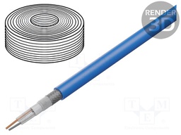 Wire: microphone cable; 2x0,35mm2; blue; OFC; PVC; -15÷70°C; Ø6.3mm