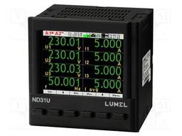 Meter: network parameters; digital,mounting; LCD TFT 3,5"; ND31