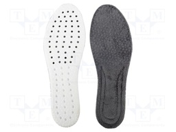 Inserts for shoes; Size: 45-46; foam; furlined; 9mm