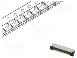 Connector: FFC (FPC); horizontal; PIN: 12; ZIF; SMT; 50V; 0.4A