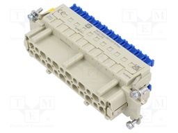 Connector: HDC; female; Han® ES; PIN: 24; size 24B