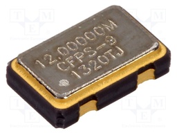 Generator: quartz; 12MHz; SMD; 3.3V; ±50ppm; -40÷85°C