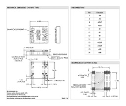 Converter: DC/DC; 1W; Uin: 24V; Uout: 18VDC; Uout2: -2.5VDC; SMT