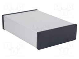 Enclosure: with panel; 1455; X: 191mm; Y: 280mm; Z: 66mm; aluminium