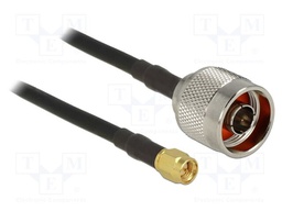 Cable; 5m; N male,SMA male; black; Øcable: 4.8mm; 50Ω