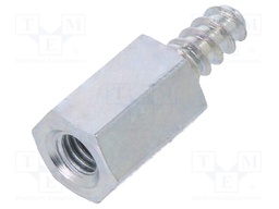 Screwed spacer sleeve; Int.thread: M3; 8mm; Ext.thread: ST2,9