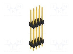 Connector: pin strips; pin header; male; PIN: 8; 2.54mm; THT; 2x4