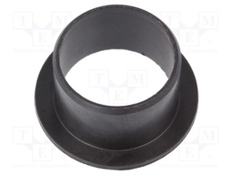 Bearing: sleeve bearing; with flange; Øout: 18mm; Øint: 16mm; black