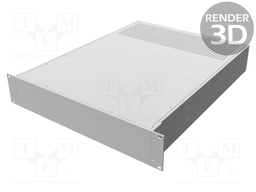 Enclosure: 19" standard; 2U; Enclos.mat: aluminium; Y: 559mm