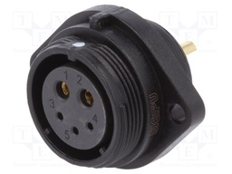 Socket; female; SP21; PIN: 5(2+3); IP68; soldering; 500V; Inom 1: 30A
