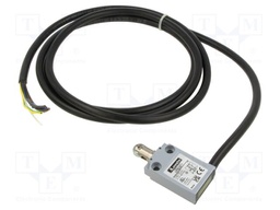Limit switch; metal roller Ø12mm; NO + NC; 10A; lead 2m; IP67