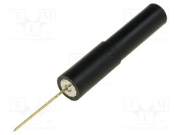 Test probe; 1A; 70V; black; Tip diameter: 0.6mm; Socket size: 4mm