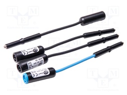 Adapter; black,blue; 1A; 4pcs; banana socket,M4/M6 thread