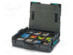 Splice terminal: rail; PA; L: 118mm; W: 445mm; H: 358mm; Body: black