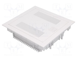 Enclosure: multimedia; IP30; Mounting: plaster embedded; white