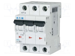 Circuit breaker; 230/400VAC; Inom: 0.75A; Poles: 3; Charact: C; 6kA