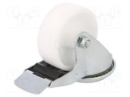 Transport wheel; Ø: 80mm; W: 32mm; H: 105mm; torsional with lock