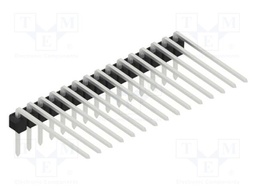 Connector: pin strips; pin header; male; PIN: 15; 2.54mm; THT; 1x15