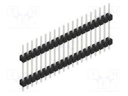 Connector: pin strips; pin header; male; PIN: 20; 2.54mm; THT; 1x20