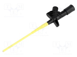 Clip-on probe; pincers type; 6A; black; Grip capac: max.3.5mm; 4mm