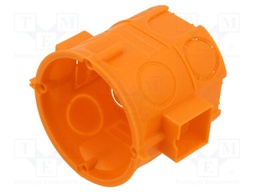 Enclosure: junction box; Ø: 65mm; plaster embedded; IP20; serial