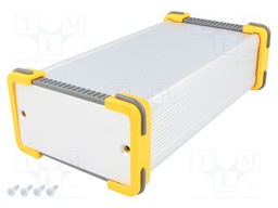 Enclosure: with panel; FR; X: 91mm; Y: 160mm; Z: 53.5mm; aluminium