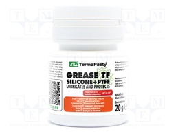 Grease; paste; Ingredients: PTFE,silicone; plastic container