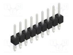 Connector: pin strips; pin header; male; PIN: 9; 2.54mm; THT; 1x9