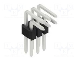 Connector: pin strips; pin header; male; PIN: 6; 1.27mm; THT; 2x3