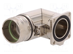 Enclosure: for circular connectors; external thread; angled