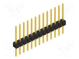 Connector: pin strips; pin header; male; PIN: 13; 2.54mm; THT; 1x13