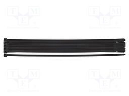 Cable tie; L: 300mm; W: 4.8mm; black; 20pcs; EXTREME
