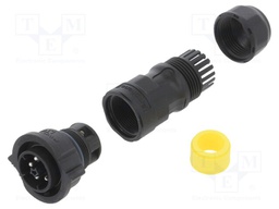 Connector: circular; male; plug; screw terminal; PIN: 5; for cable