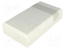 Enclosure: multipurpose; X: 67mm; Y: 125mm; Z: 30mm; vented; ABS; grey