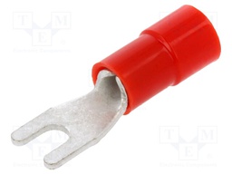 Fork terminal; M2,5; Ø: 2.6mm; 0.25÷1.5mm2; crimped; for cable