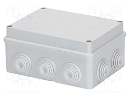 Enclosure: junction box; X: 130.5mm; Y: 170.5mm; Z: 76mm; wall mount