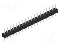 Connector: pin strips; pin header; male; PIN: 18; 2.54mm; THT; 1x18