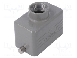 Enclosure: for HDC connectors; size D10B; for cable; for latch