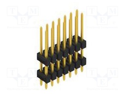 Connector: pin strips; pin header; male; PIN: 14; 2.54mm; THT; 2x7