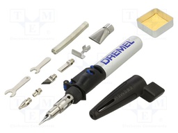 Soldering iron: gas; 1200°C; Tip temp: 550°C; 17ml; 90min