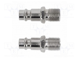Coupling-adaptor terminal; Ext.thread: G 1/4"; 2pcs.