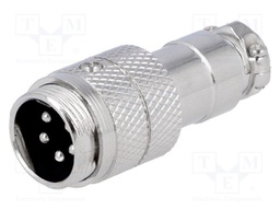 Plug; microphone; male; PIN: 5; for cable; straight