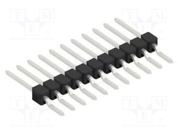 Connector: pin strips; pin header; male; PIN: 11; 2.54mm; SMT; 1x11