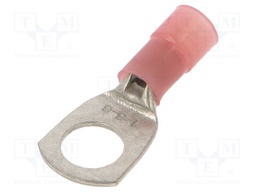 Tip: ring tube; M6; Ø: 6.3mm; 0.25÷1.5mm2; crimped; for cable; red