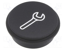 Button; Ø21mm; Pushbutton: round; black; 09
