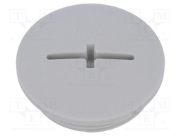 Stopper; M32; IP54; Mat: polyamide; light grey