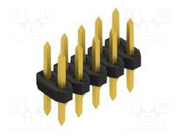 Connector: pin strips; pin header; male; PIN: 10; 2mm; THT; 2x5; 100V