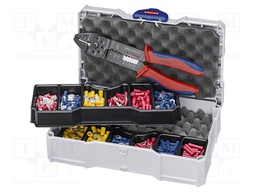 Kit: for crimping push-on connectors, terminal crimping; case