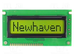 Display: LCD; STN Positive; 8x1; yellow-green; 84x44mm; 1x16; 5V