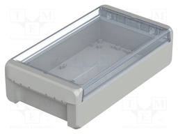 Enclosure: multipurpose; X: 125mm; Y: 231mm; Z: 60mm; BOCUBE; grey
